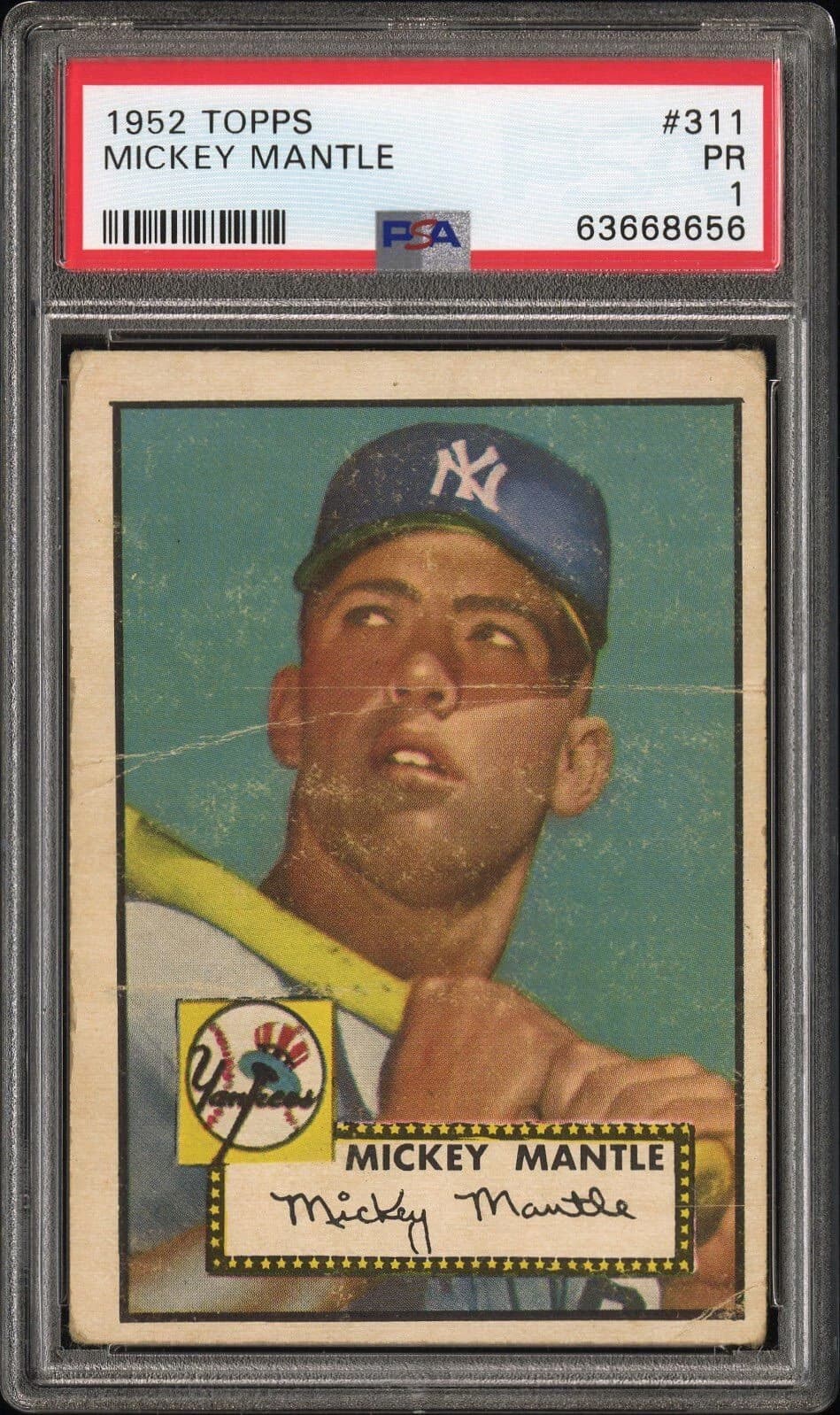 Topps Mickey Mantle Rookie Card