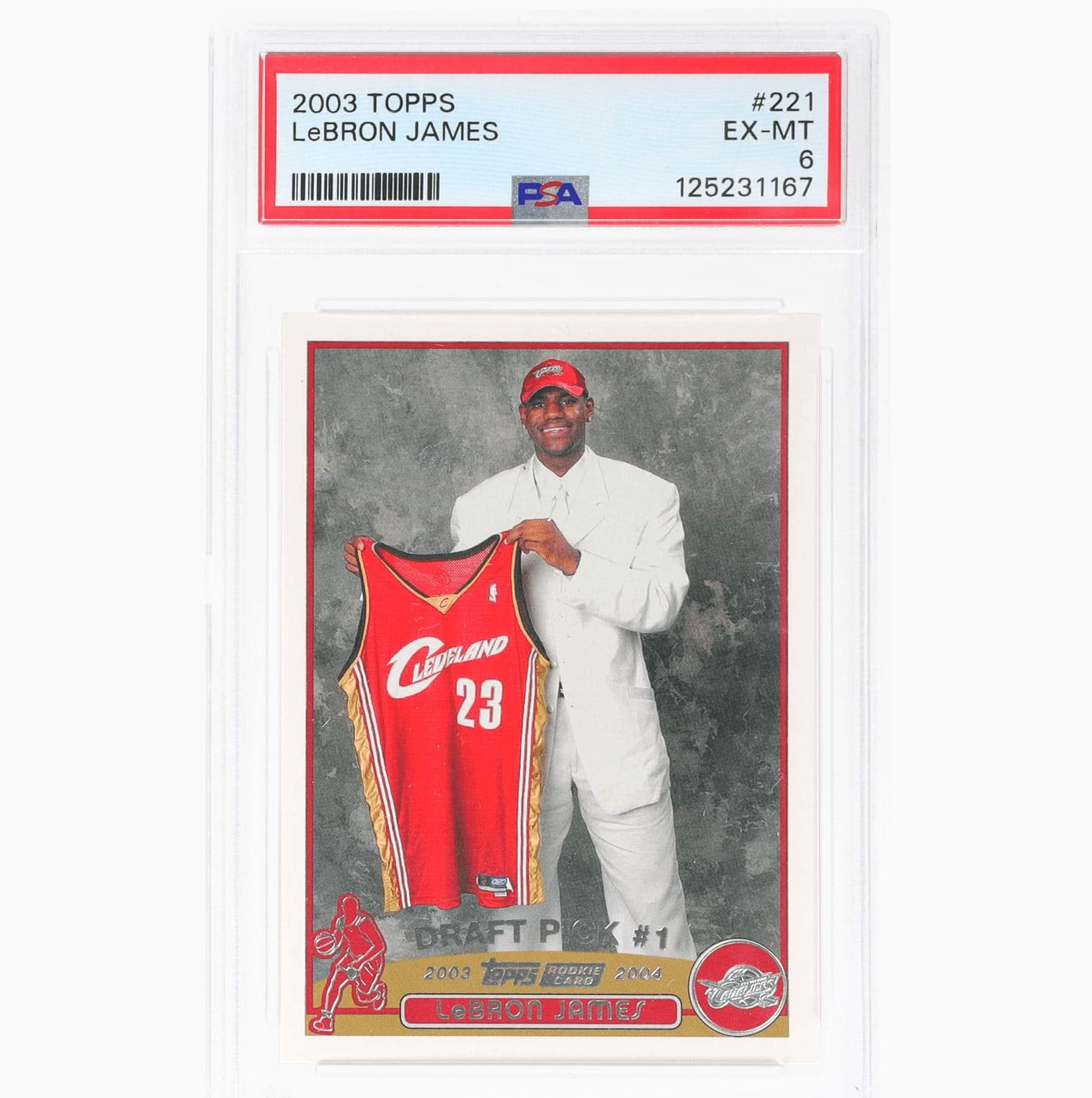 Topps PSA 10 LeBron James 2003 Topps Chrome Rookie