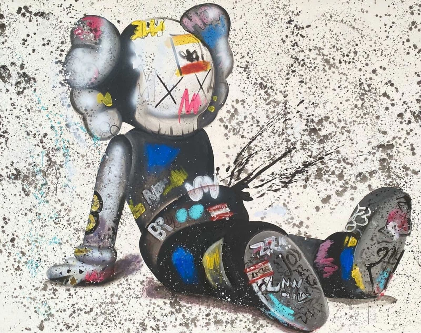 KAWS x Drake Custom Painting