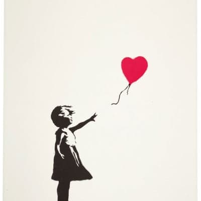 Banksy Girl with Balloon Unsigned Print